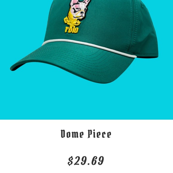 rolo golf dome piece Rope Adjustable Snap Back Hat SOLD OUT online new with tags - Picture 8 of 8